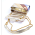 Lederen schoudertas Rainbow metallic Multicolor 